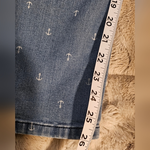 Talbots Ankle Anchor Print Jeans Size 16P Petite - Picture 6 of 6